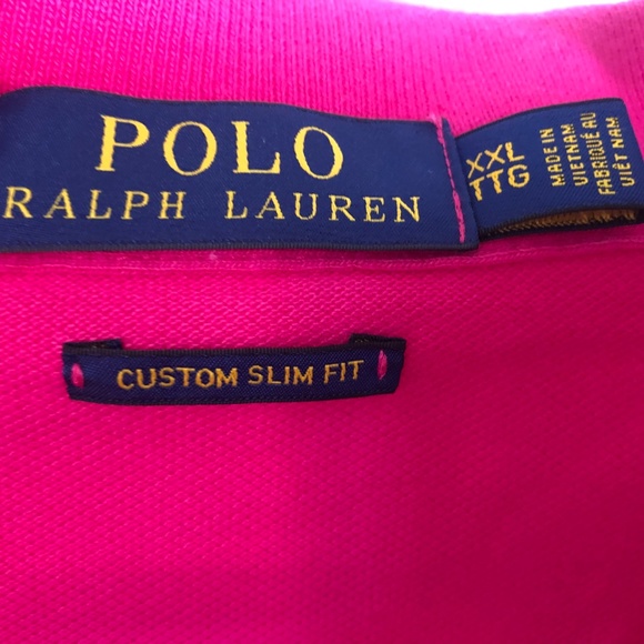 Ralph Lauren Collared Polo, Custon Slim Fit (XXL) - Picture 2 of 4